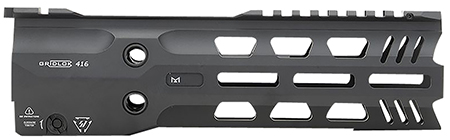 [793811764673] Strike Industries GRIDLOK416L9 GridLok Lightspeed With Quick Detach System 9"L 1.57"D M-LOK Black Aluminum for HK 416, HK MR556, M27 IAR