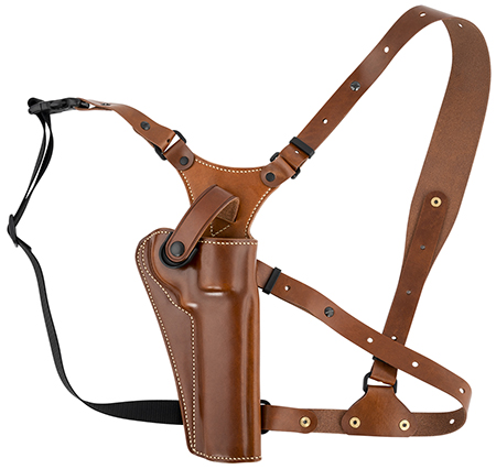 [601299018143] Galco GA128 Great Alaskan  Size Fits Chest Up To 54" Tan Leather Shoulder/Torso Strap Fits Ruger GP100 Fits S&W L Frame Right Hand