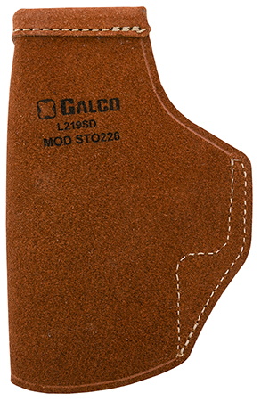 [601299077522] Galco STO226 Stow-N-Go  IWB Natural Leather Belt Clip Fits Glock 19X/19 Gen1-5/23 Gen2-5 Right Hand