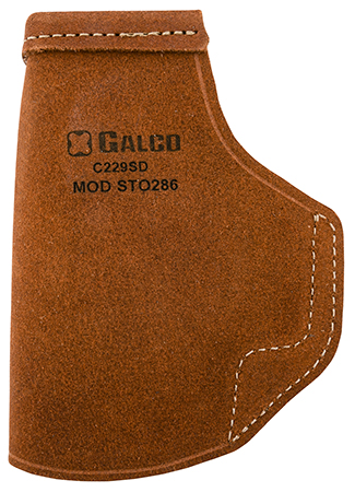 [601299077539] Galco STO286 Stow-N-Go  IWB Natural Leather Belt Clip Fits Glock 26 Gen3-5/27 Gen3-5/33 Right Hand