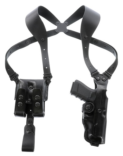 [601299018419] Galco VHS4212B VHS 4.0 Shoulder System Size Fits Chest Up To 56" Black Leather Harness Fits 1911 Fits 5" Barrel Ambidextrous