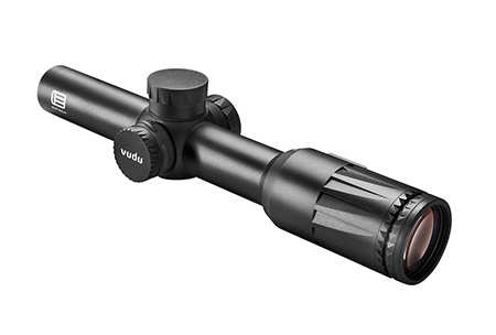 [672294110200] Eotech VDU18SFHC3G Vudu SFP Black Hardcoat Anodized 1-8x 24mm 30mm Tube Illuminated Green HC3 MOA Reticle Features Throw Lever