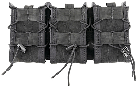 [849954019849] High Speed Gear 45TA00BK TACO Shingle Mag Pouch Triple Black Nylon MOLLE Compatible w/ Rifle