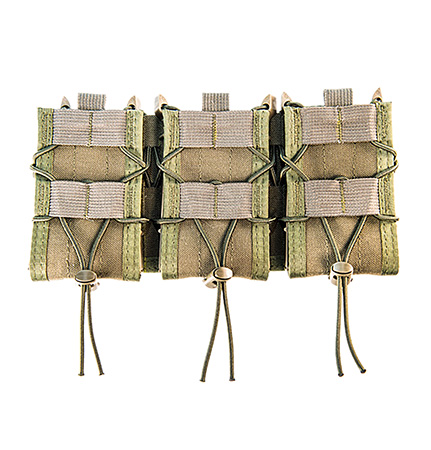 [849954019870] High Speed Gear 45TA00OD TACO Shingle Mag Pouch Triple OD Green Nylon MOLLE Compatible w/ Rifle