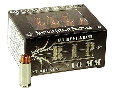 [851412006018] G2 Research G00601 R.I.P  10mmAuto 115gr Fracturing Hollow Point 20 Per Box/25 Case