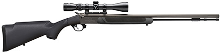 [040589029641] Traditions CR584110440 NitroFire w/Scope 50 Cal 209 Primer 26" Gray Cerakote Fluted  &  Tapered Barrel, Drilled  &  Tapped Receiver, Black Fixed Synthetic Stock, 3-9x40mm Duplex