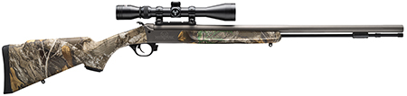 [040589029665] Traditions CR5841104421 NitroFire w/Scope 50 Cal 209 Primer 26" Gray Cerakote Fluted  &  Tapered Barrel, Drilled  &  Tapped Receiver, Realtree Edge Fixed Synthetic Stock, 3-9x40mm Duplex