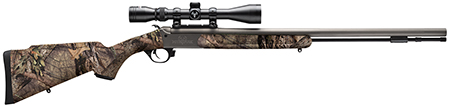 [040589029702] Traditions CR5841104416 NitroFire w/Scope 50 Cal 209 Primer 26" Gray Cerakote Fluted  &  Tapered Barrel, Drilled  &  Tapped Receiver, Mossy Oak Break-Up Country Fixed Synthetic Stock, 3-9x40mm Duplex