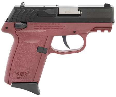 [810099570076] SCCY Industries CPX1CBCRG3 CPX-1 Gen3 9mm Luger 10+1 3.10" Crimson Red Polymer w/Picatinny Rail Serrated Black Nitride SS Slide Crimson Red Polymer Grip