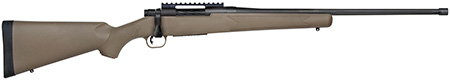 [015813278737] Mossberg 27873 Patriot Predator 243 Win Caliber with 5+1 Capacity, 22" Threaded/Fluted Barrel, Matte Blued Metal Finish  &  Flat Dark Earth Synthetic Stock Right Hand (Full Size)
