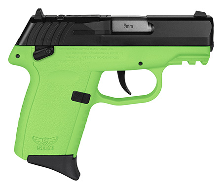 [810099570885] SCCY Industries CPX1CBLGRDRG3 CPX-1 Gen3 RDR 9mm Luger 10+1 3.10" Lime Green Polymer w/Picatinny Rail Serrated Black Nitride SS Slide Lime Green Polymer Grip