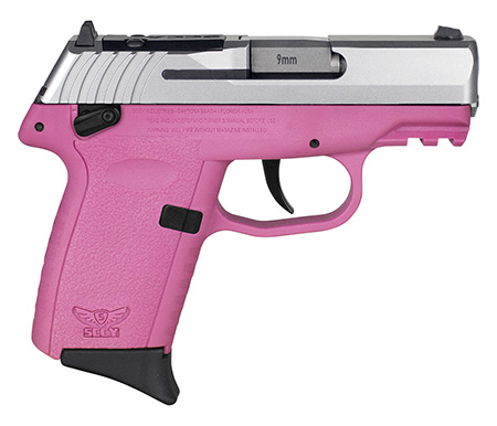 [810099571011] SCCY Industries CPX1TTPKRDRG3 CPX-1 Gen3 RDR 9mm Luger 10+1 3.10" Pink Polymer w/ Picatinny Rail Serrated SS Slide Pink Polymer Grip