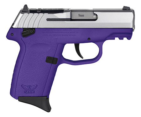 [810099571028] SCCY Industries CPX1TTPURDRG3 CPX-1 Gen3 RDR 9mm Luger 10+1 3.10" Purple Polymer w/Picatinny Rail Serrated SS Slide Purple Polymer Grip