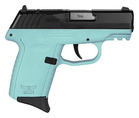 [810099570939] SCCY Industries CPX2CBSBRDRG3 CPX-2 Gen3 RD 9mm Luger 10+1 3.10" SCCY Blue Polymer w/Picatinny Rail Serrated Black Nitride SS Slide SCCY Blue Polymer Grip