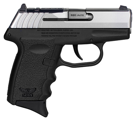 [810099571400] SCCY Industries CPX3TTBKRDRG3 CPX-3 RD Sub-Compact Frame 380 ACP 10+1, 2.96" Stainless Quadlock Barrel Stainless Steel Serrated Slide, Black Polymer Frame w/Finger Grooves, No Safety, Right Hand