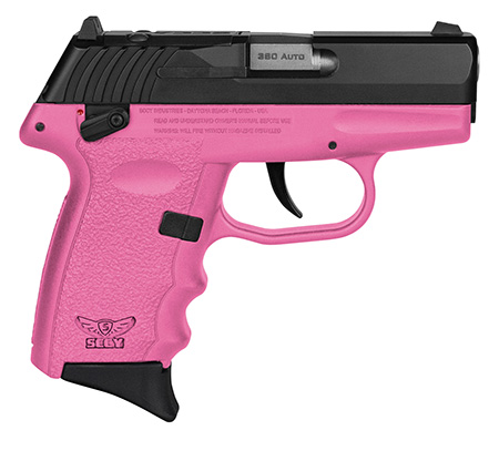 [810099571318] SCCY Industries CPX4CBPKRDRG3 CPX-4 RD 380 ACP 10+1 2.96" Pink Polymer/Serrated Black Nitride Stainless Steel Slide/Finger Grooved Pink Polymer Grip