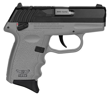 [810099571349] SCCY Industries CPX4CBSGRDRG3 CPX-4 RD 380 ACP 10+1 2.96" Sniper Gray Polymer/Serrated Black Nitride Stainless Steel Slide/Finger Grooved Sniper Gray Polymer Grip