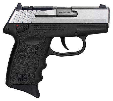[810099571509] SCCY Industries CPX4TTBKRDRG3 CPX-4 RD 380 ACP 10+1 2.96" Black Polymer/Serrated Stainless Steel Slide/Finger Grooved Black Polymer Grip