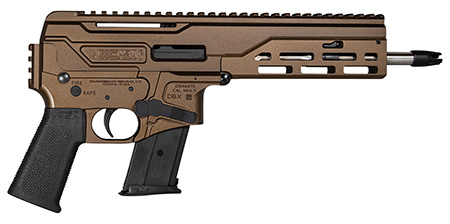 [810035755024] Diamondback DB1614L071 DBX  5.7x28mm 20+1 8" Stainless Threaded Barrel, M-LOK Handguard, Midnight Bronze Cerakote Aluminum Picatinny Rail Receiver, Black Magpul K Grip