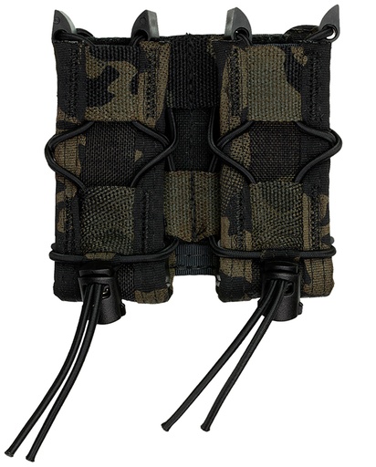 [849954027868] High Speed Gear 13PT12MB TACO Mag Pouch Double MultiCam Black Nylon Belt Belts 2.25" Wide Compatible w/ Pistol