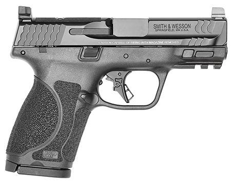 [022188889604] Smith  &  Wesson 13571 M & P M2.0  Compact 9mm Luger 15+1, 3.60" Black Armornite Stainless Steel Barrel  &  Optic Cut/Serrated Slide, Matte Black Polymer Frame w/Picatinny Rail