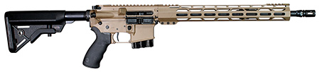 [819511021837] Alexander Arms RTA65DE Tactical  6.5 Grendel 10+1 16" Black Threaded Barrel, Flat Dark Earth Cerakote Picatinny Rail Aluminum Receiver, M-LOK Handguard, Black Synthetic B5 Bravo Stock, Black A2 Grip