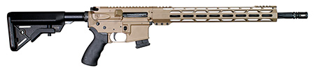 [819511021646] Alexander Arms RTA17DE Tactical  17 HMR 10+1 18" Black Fluted/Threaded Barrel, Picatinny Rail Flat Dark Earth Cerakote Aluminum Receiver, Black B5 Bravo Synthetic Stock