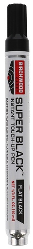 [029057151121] Birchwood Casey 15112 Super Black Touch-Up Pen Flat Black 1/3 oz.