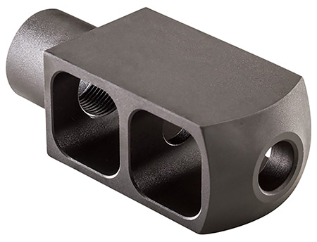 [819511022162] Alexander Arms MBEOTNKKIT Tank Muzzle Brake Kit Black Steel with 49/64-20 tpi Threads 3.50" OAL 1.50" Diameter for 50 Beowulf