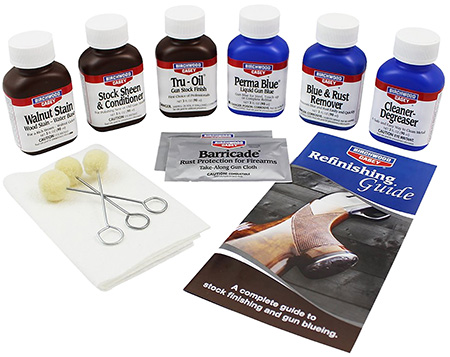 [029057200010] Birchwood Casey 20001 Deluxe Perma Blue  &  Tru-Oil Gun Stock Finishing Kit