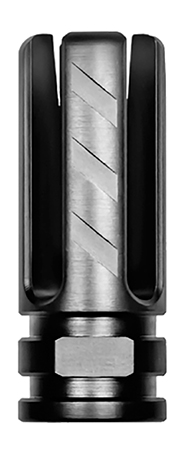 [853742008908] Rise Armament RA-703-223-BLK Veil Flash Hider Black Nitride Finish 416R Stainless Steel with 2.25" OAL for 22 Cal AR-15