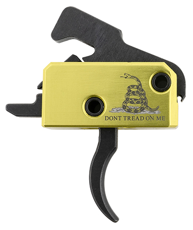 [850011713006] Rise Armament RA140DTOM Don't Tread on Me Trigger Assembly Single-Stage Curved Trigger with 3.50 lbs Draw Weight, Don't Tread on Me Flag Finish for AR-Platform