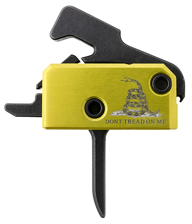 [853742008922] Rise Armament RA140FDTOM Don't Tread on Me Trigger Assembly Single-Stage Flat Trigger with 3.50 lbs Draw Weight, Don't Tread on Me Flag Finish for AR-Platform