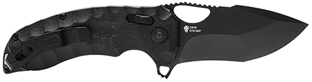 [729857010061] S.O.G SOG12270257 Kiku XR 3.03" Folding Tanto Plain Satin CTS XHP Steel Blade Deep Textured Black Linen Micarta Handle Includes Belt Clip