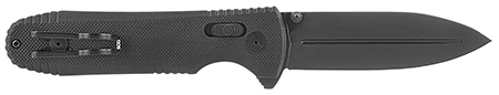 [729857010191] S.O.G SOG-12-63-01 Ultra XR  2.80" Folding Clip Point Plain Graphite TiNi Cryo S35NV Steel Blade/Black Textured Carbon Fiber Handle Includes Pocket Clip