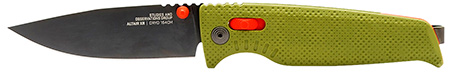 [729857013642] S.O.G SOG12790357 Altair XR 3.20" Folding Plain Bead Blasted Cryo CPM 154 SS Blade/ Field Green w/Stone Blue Accents GRN Handle
