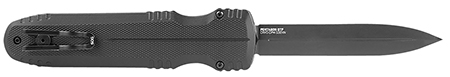 [729857011549] S.O.G SOG15610157 Pentagon  3.79" OTF Spear Point Plain Black TiNi Cryo CPM S35VN Steel Blade, Blackout Aluminum Handle