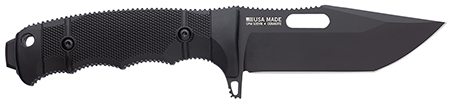 [729857010047] S.O.G SOG17210257 Seal FX 4.30" Fixed Tanto Plain Black Cerakote CPM S35VN SS Blade Black GRN/SS Handle Includes Sheath