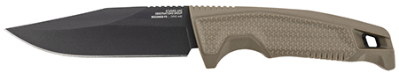 [729857014359] S.O.G SOG17220357 Recondo FX 4.60" Fixed Plain Satin TiNi Full Tang Cryo 440C SS Blade/ FDE Overmolded GRN Handle