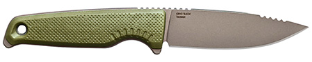 [729857013604] S.O.G SOG17790357 Altair FX 3.40" Fixed Plain Satin TiNi Cryo CPM 154 SS Blade/ Field Green GRN Handle