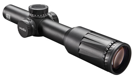 [672294110002] Eotech VDU16FFSR1 Vudu  Black Hardcoat Anodized 1-6x24mm 30mm Tube Illuminated SR1 MRAD Reticle