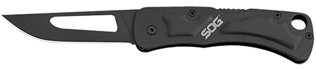 [729857007030] S.O.G SOG-CE1012-C Centi II 2.10" Folding Straight Back Plain Black Hardcased Stainless Steel Blade/Black Stainless Steel Handle