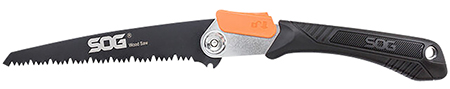 [729857993357] S.O.G SOGF10NCP Wood Saw  Folding Saw 8.25" Black High Carbon Steel Blade Black GRN Handle 17.25" Long