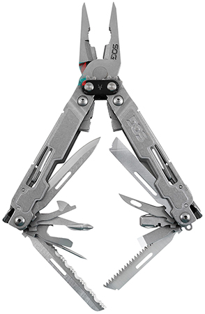 [729857008037] S.O.G SOGPA2001CP PowerAccess Deluxe Stone Washed Stainless Steel 21 Tools w/Sheath