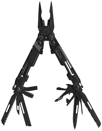 [729857009010] S.O.G SOGPA2002CP PowerAccess Deluxe Black Stainless Steel 21 Tools w/Sheath