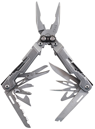 [729857007917] S.O.G SOG-PP1001-CP PowerPint  Stonewashed Stainless Steel 5Cr15MoV Stainless Steel Long Features 18 Tools
