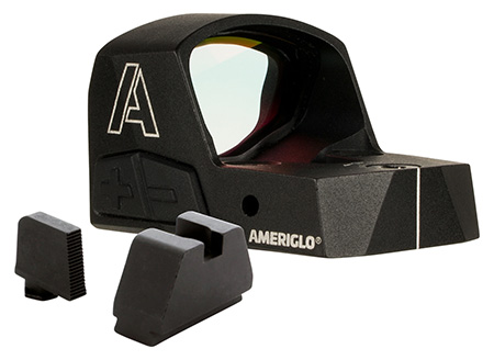 [644406912934] AmeriGlo HVN04 Haven Carry Ready Combo Matte Black 1 x 1.10" x 0.75" 5 MOA  Red Dot