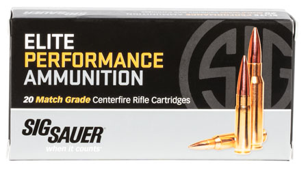 [798681568192] Sig Sauer E308M220 Marksman Elite  308 Win 175 gr Open Tip Match 20 Per Box/ 10 Case