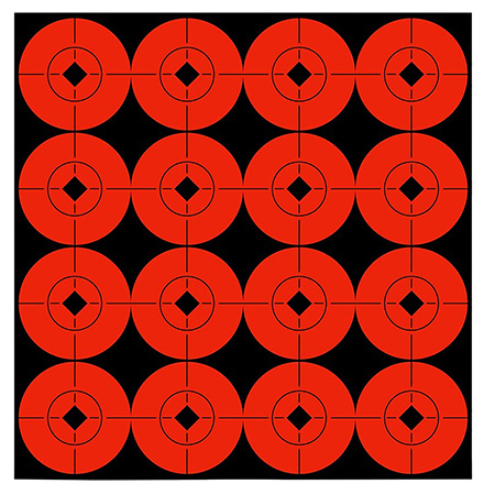 [029057339048] Birchwood Casey 33904 Target Spots  Self-Adhesive Paper Black/Orange 1.5" Bullseye 160 Pack