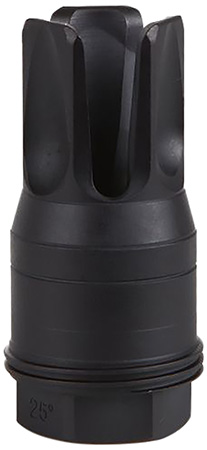 [798681656172] Sig Sauer SL55612X2825DEGF Clutch-Lok QD Flash Hider Black Stainless Steel with 1/2"x28 tpi 2.10" OAL for 5.56mm Sig Taper Lok Barrels